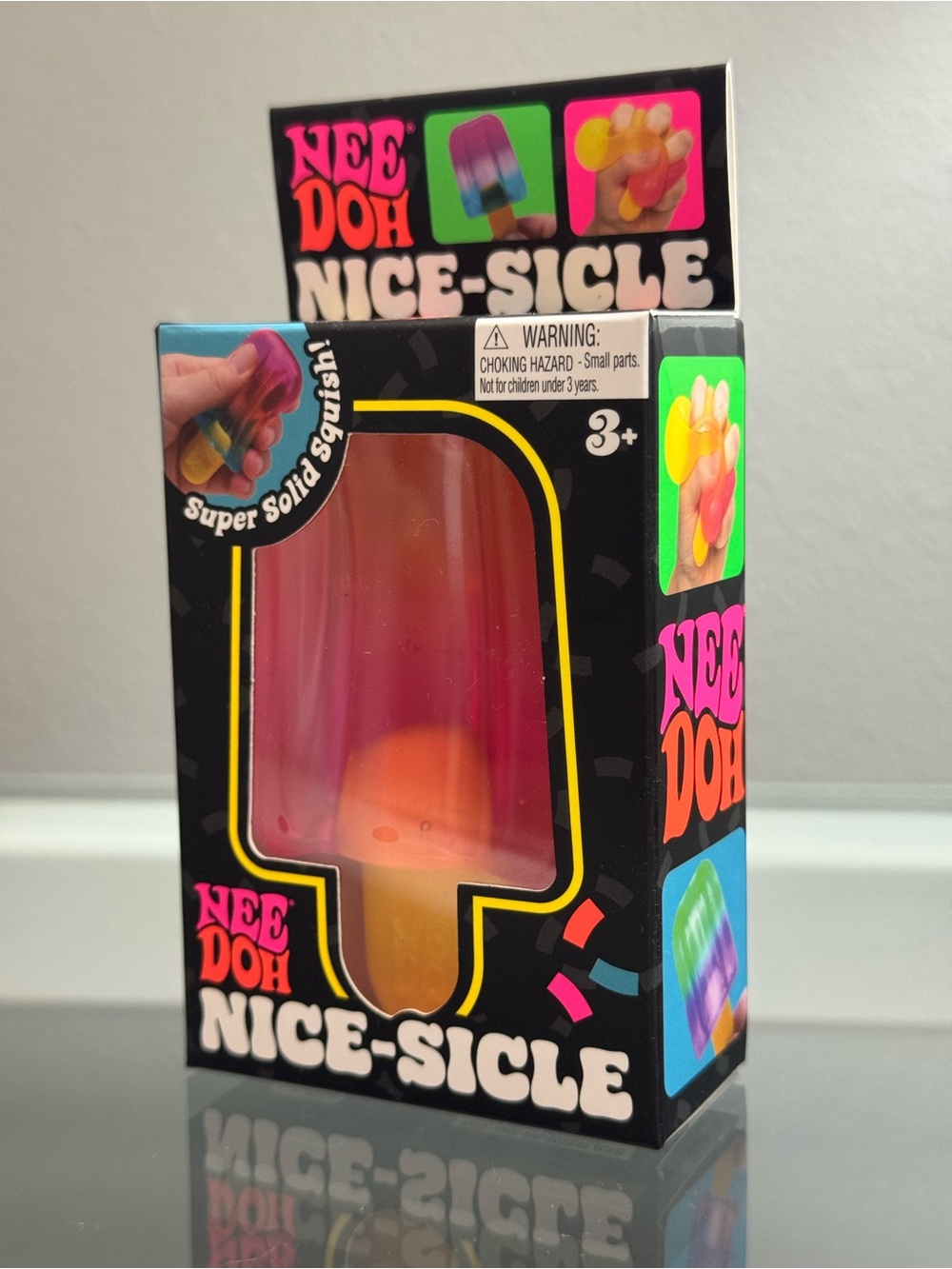 NeeDoh Nice Sicle Popsicle Rare Toy Pink Orange New SHIPS TODAY!